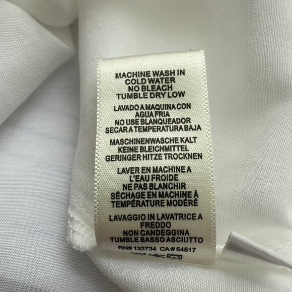 NWOT Cloth & Stone Anthropologie Ruffle Button Down Shirt Womens XS White Career - Picture 13 of 13